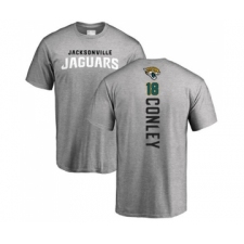 Football Jacksonville Jaguars #18 Chris Conley Ash Backer T-Shirt