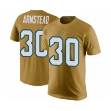 Football Men's Jacksonville Jaguars #30 Ryquell Armstead Gold Rush Pride Name & Number T-Shirt