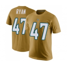 Football Men's Jacksonville Jaguars #47 Jake Ryan Gold Rush Pride Name & Number T-Shirt