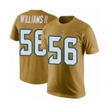 Football Men's Jacksonville Jaguars #56 Quincy Williams II Gold Rush Pride Name & Number T-Shirt