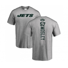 Football New York Jets #57 C.J. Mosley Ash Backer T-Shirt