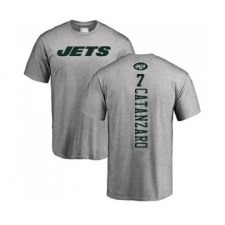 Football New York Jets #7 Chandler Catanzaro Ash Backer T-Shirt