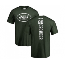 Football New York Jets #80 Jamison Crowder Green Backer T-Shirt