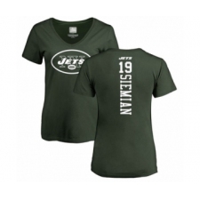 Football Women's New York Jets #19 Trevor Siemian Green Backer T-Shirt