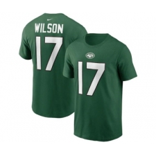 Men's New York Jets #17 Garrett Wilson 2022 Green Name & Number T-Shirt