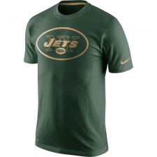 NFL Men's New York Jets Nike Green Championship Drive Gold Collection Performance T-Shirt