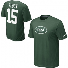 Nike New York Jets #15 Tim Tebow Name & Number NFL T-Shirt - White