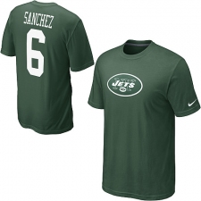 Nike New York Jets #6 Mark Sanchez Name & Number NFL T-Shirt - Red