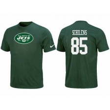 Nike New York Jets #85 Chaz Schilens Name & Number NFL T-Shirt - Red