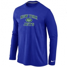 Nike New York Jets Heart & Soul Long Sleeve NFL T-Shirt - Blue