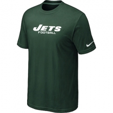 Nike New York Jets Sideline Legend Authentic Font Dri-FIT NFL T-Shirt - Green