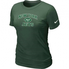 Nike New York Jets Women's Heart & Soul NFL T-Shirt - Dark Green