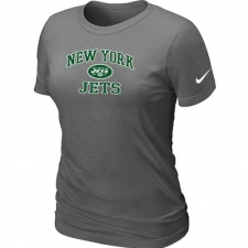 Nike New York Jets Women's Heart & Soul NFL T-Shirt - Dark Grey