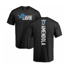 Football Detroit Lions #12 Danny Amendola Black Backer T-Shirt