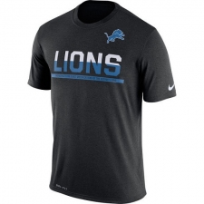NFL Men's Detroit Lions Nike Black Team Practice Legend Performance T-Shirt