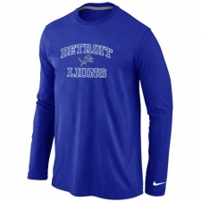 Nike Detroit Lions Heart & Soul Long Sleeve NFL T-Shirt - Blue