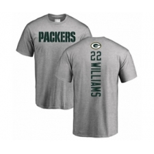 Football Green Bay Packers #22 Dexter Williams Ash Backer T-Shirt