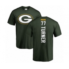 Football Green Bay Packers #77 Billy Turner Green Backer T-Shirt