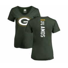 Football Women's Green Bay Packers #31 Adrian Amos Green Backer T-Shirt