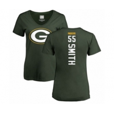 Football Women's Green Bay Packers #55 Za'Darius Smith Green Backer T-Shirt