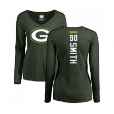 Football Women's Green Bay Packers #90 Za'Darius Smith Green Backer Long Sleeve T-Shirt