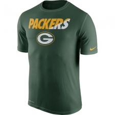 NFL Men's Green Bay Packers Nike Green Legend Staff Practice Performance T-Shirt