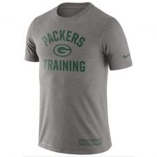NFL Men's Green Bay Packers Nike Heathered Gray Training Performance T-Shirt