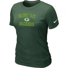 Nike Green Bay Packers Women's Heart & Soul NFL T-Shirt - Dark Green