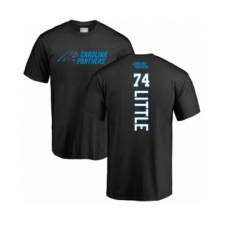 Football Carolina Panthers #74 Greg Little Black Backer T-Shirt