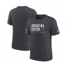 Men's Carolina Panthers Charcoal 2021 Crucial Catch Performance T-Shirt