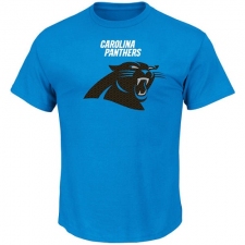 NFL Carolina Panthers Majestic Critical Victory T-Shirt - Blue