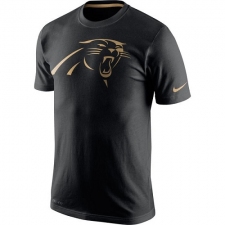 NFL Men's Carolina Panthers Nike Black Championship Drive Gold Collection Performance T-Shirt