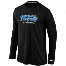 Nike Carolina Panthers Authentic Font Long Sleeve NFL T-Shirt - Black