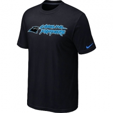 Nike Carolina Panthers Authentic Logo NFL T-Shirt - Black