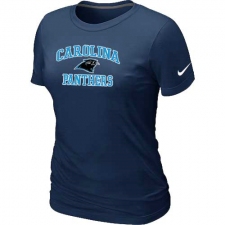 Nike Carolina Panthers Women's Heart & Soul NFL T-Shirt - Dark Blue