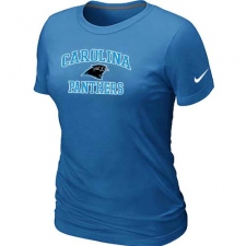 Nike Carolina Panthers Women's Heart & Soul NFL T-Shirt - Light Blue