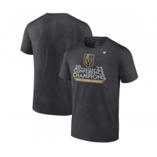 Men's Vegas Golden Knights Heather Charcoal 2023 Western Conference Champions Locker Room T-Shirt