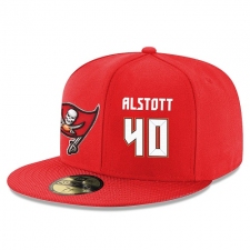 NFL Tampa Bay Buccaneers #40 Mike Alstott Stitched Snapback Adjustable Player Hat - Red/White