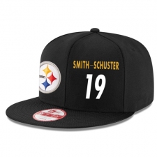 NFL Pittsburgh Steelers #19 JuJu Smith-Schuster Snapback Adjustable Player Hat - Black/White