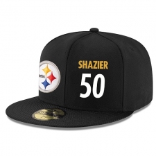 NFL Pittsburgh Steelers #50 Ryan Shazier Stitched Snapback Adjustable Player Hat - Black/White