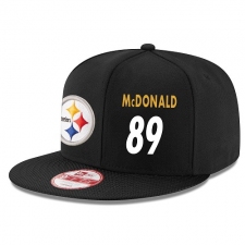 NFL Pittsburgh Steelers #89 Vance McDonald Stitched Snapback Adjustable Player Hat - Black/White