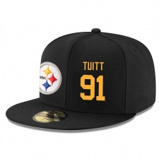 NFL Pittsburgh Steelers #91 Stephon Tuitt Stitched Snapback Adjustable Player Rush Hat - Black/Gold