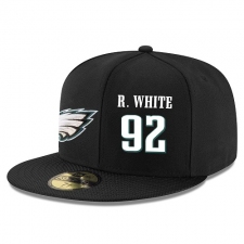 NFL Philadelphia Eagles #92 Reggie White Stitched Snapback Adjustable Player Hat - Black/White