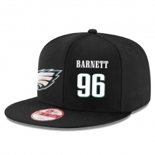 NFL Philadelphia Eagles #96 Derek Barnett Stitched Snapback Adjustable Player Hat - Black/White