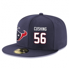NFL Houston Texans #56 Brian Cushing Stitched Snapback Adjustable Player Hat - Navy/White