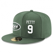 NFL New York Jets #9 Bryce Petty Stitched Snapback Adjustable Player Hat - Green/White
