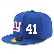 NFL New York Giants #41 Dominique Rodgers-Cromartie Stitched Snapback Adjustable Player Hat - Blue/White