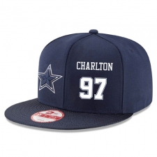 NFL Dallas Cowboys #97 Taco Charlton Stitched Snapback Adjustable Player Hat - Navy/White