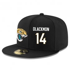 NFL Jacksonville Jaguars #14 Justin Blackmon Stitched Snapback Adjustable Player Hat - Black/White