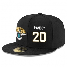 NFL Jacksonville Jaguars #20 Jalen Ramsey Stitched Snapback Adjustable Player Hat - Black/White